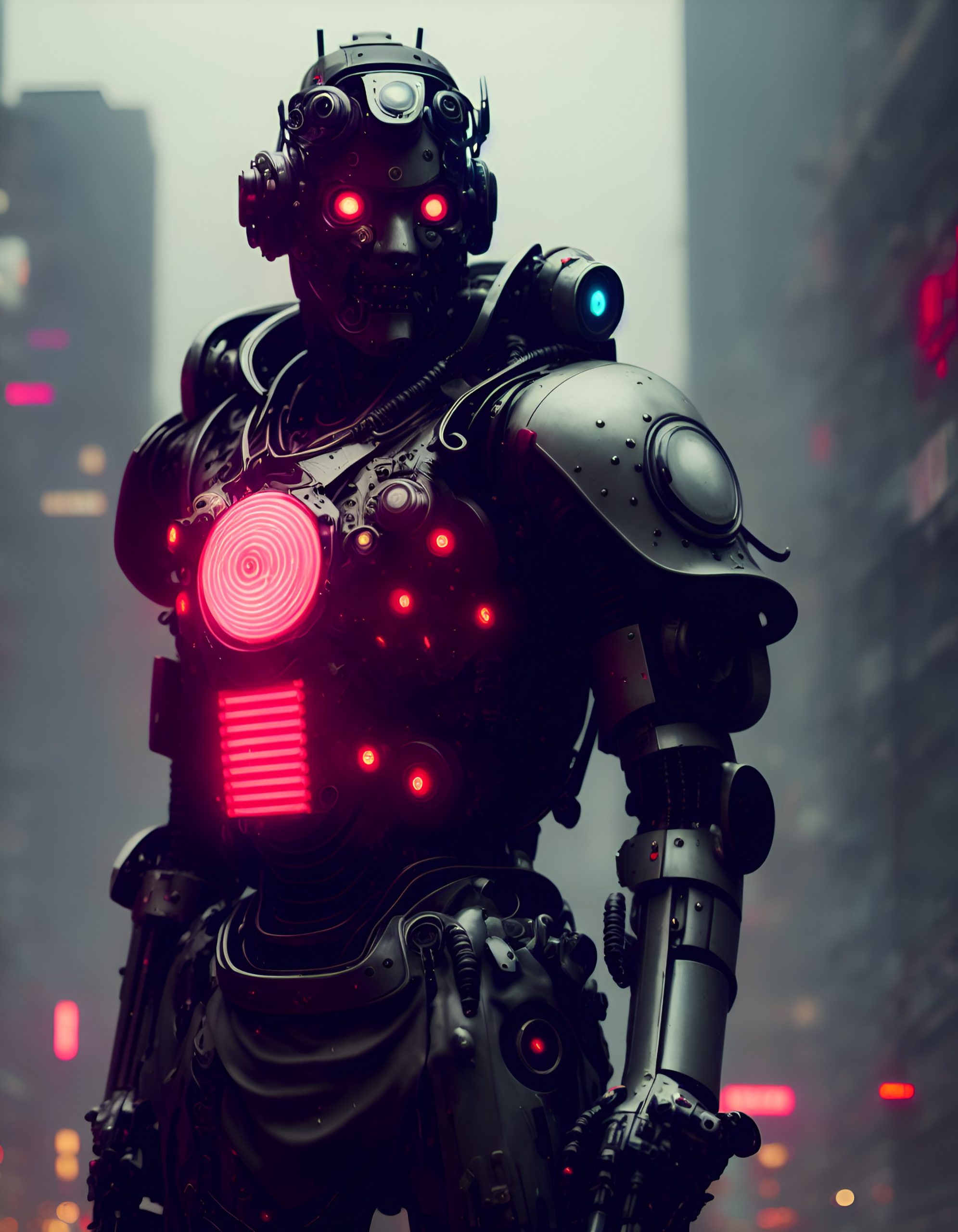 Cyberpunk Samurai: A Stunning Example of Photorealistic Digital Art