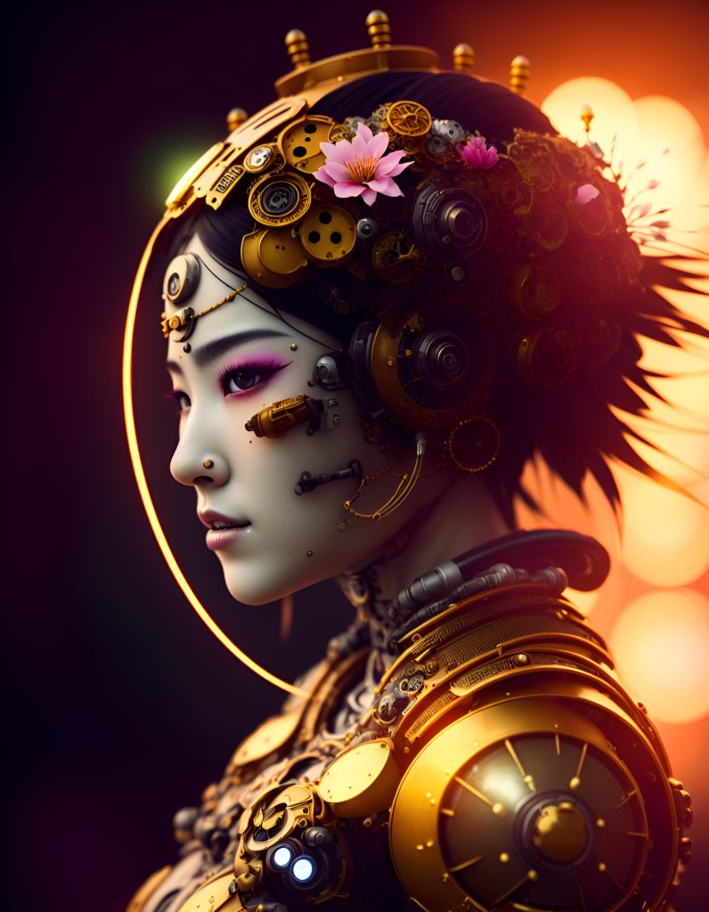 Default side profile Robot Acidpunk Japanese cyborg geisha golden hou 2 277fbec6 2e53 408e a383 1ac54fcf2fc6 1