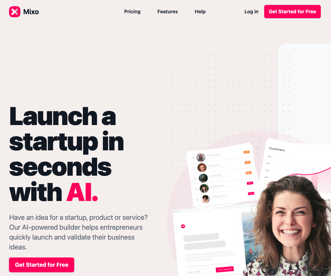 Launch a Startup in Seconds with AI: Introducing Mixo.io