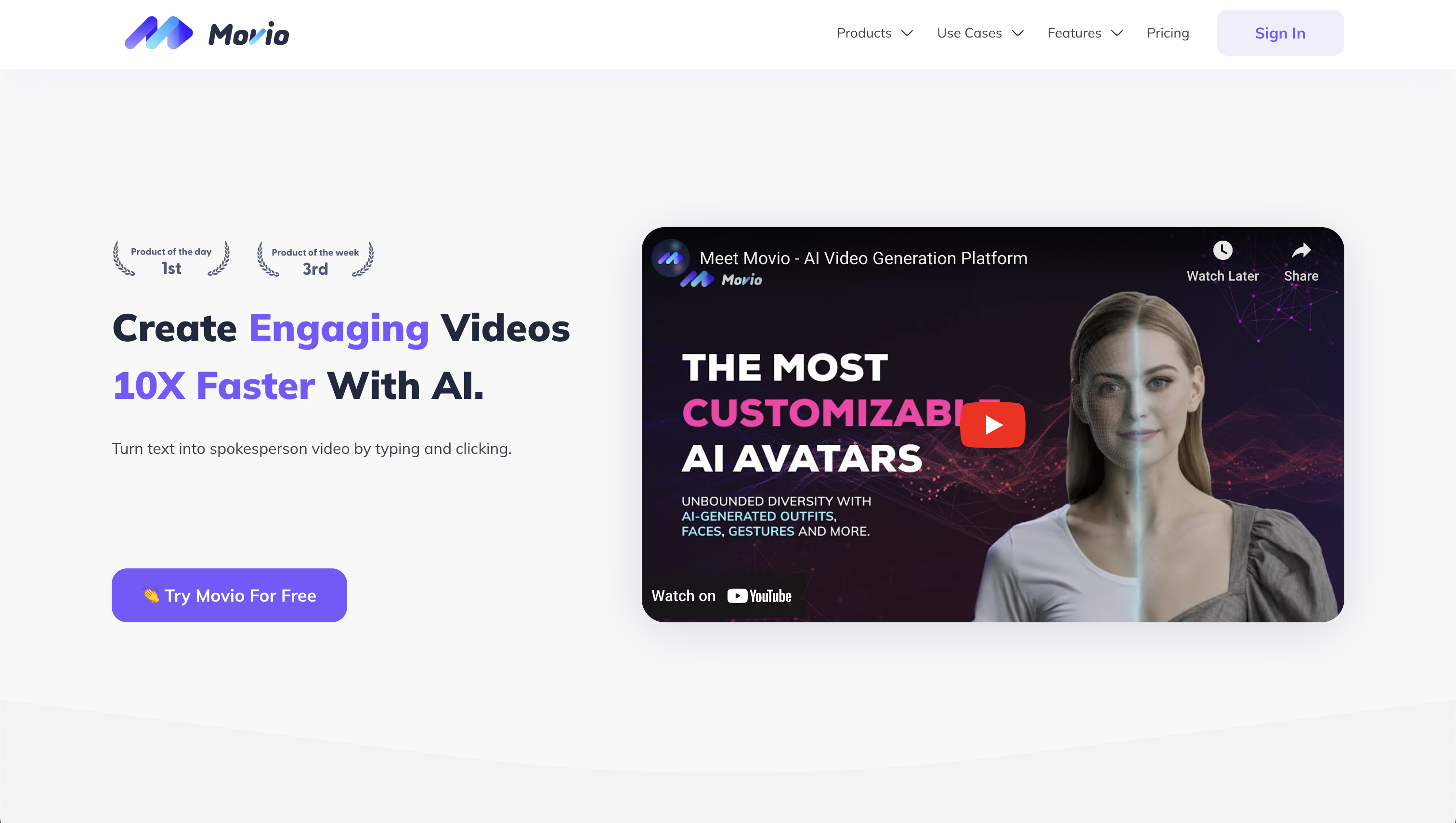 Revolutionize Your Video Marketing Strategy with Movio.la: AI-Generated Spokesperson Videos in Minutes!