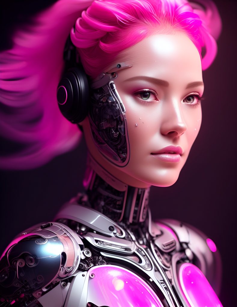 Default beautiful woman a cyborg woman 38years old pink gel lighting 0 02f7558e d89a 4d10 8c9a 8ec6884bd60e 1