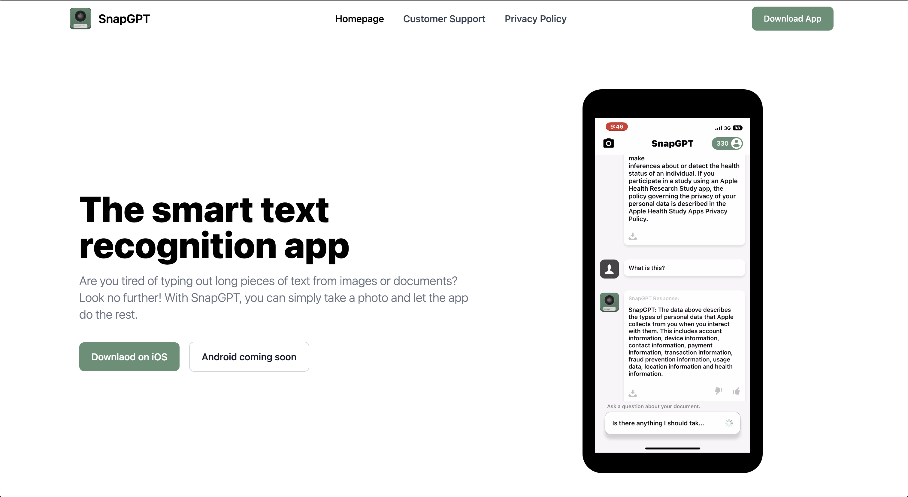 Transform Your World with SnapGPT – The OCR Text Recognition App!