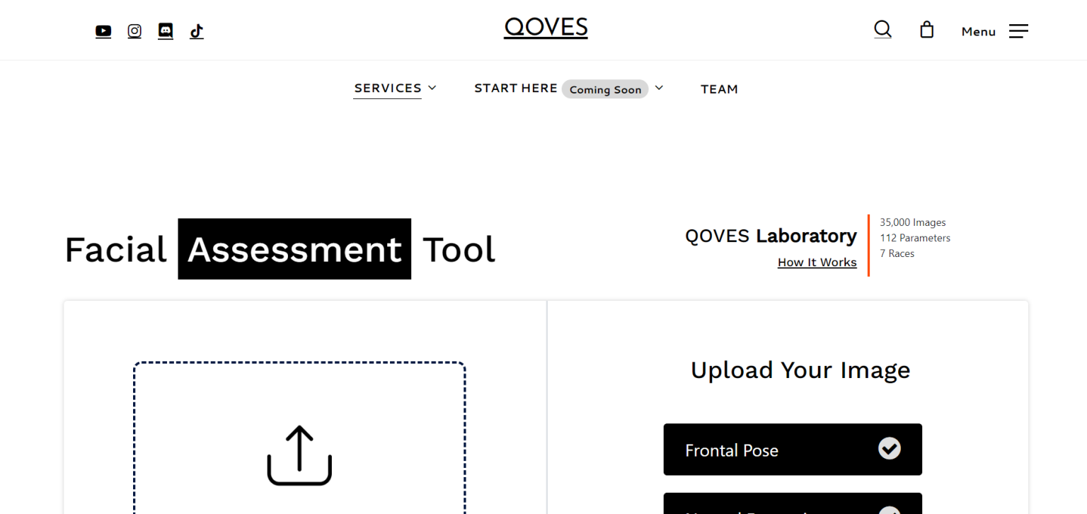 Unlock Your Perfect Look with Qoves.com: The AI Facial Assessment Tool!!