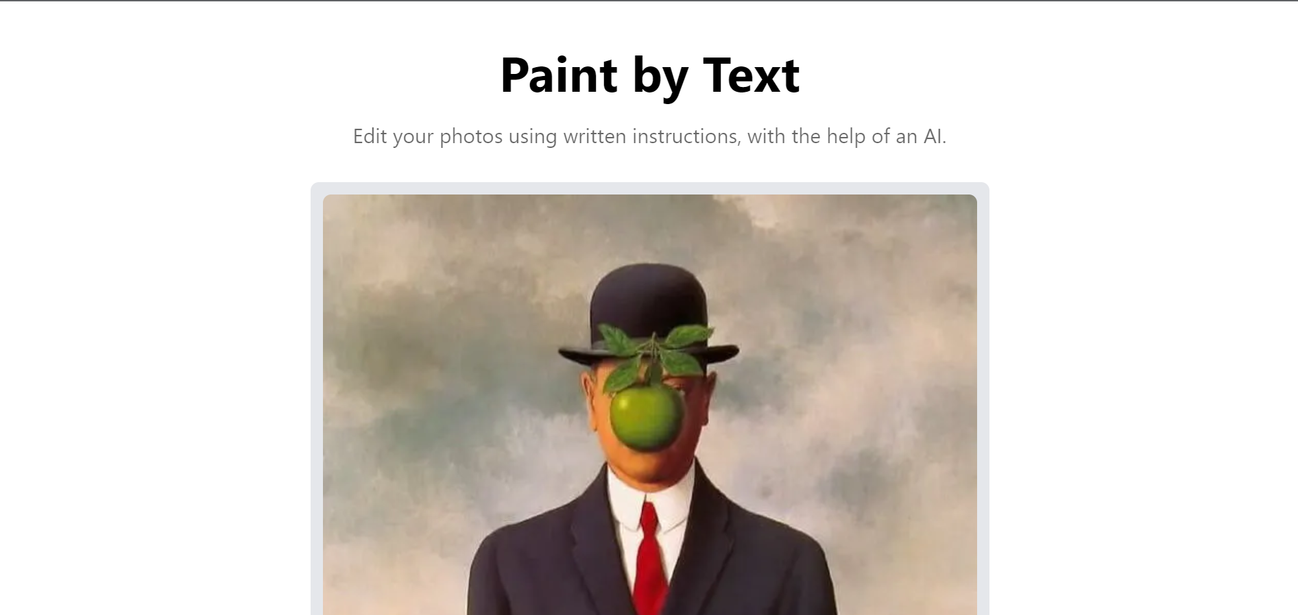 Transform your photos with just a few words using PaintbyText.chat!