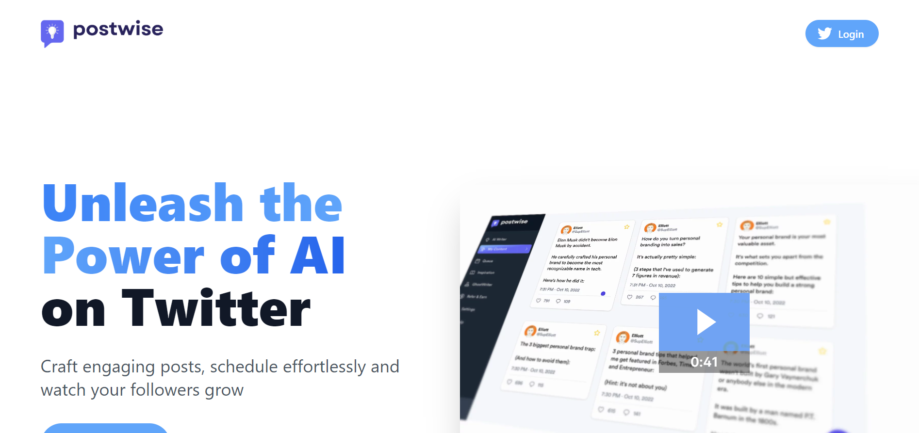 Postwise.ai: The Smart Solution for Twitter Growth