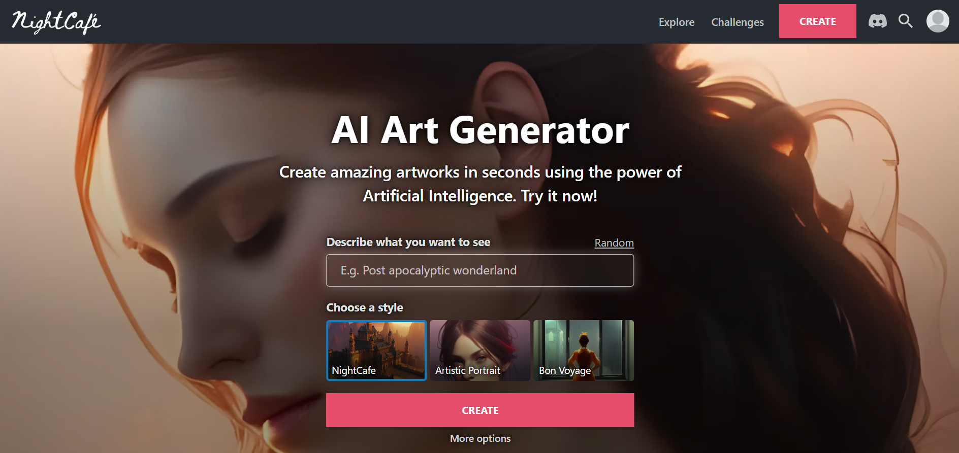 Unleash your inner artist with Nightcafe’s AI Art Generator
