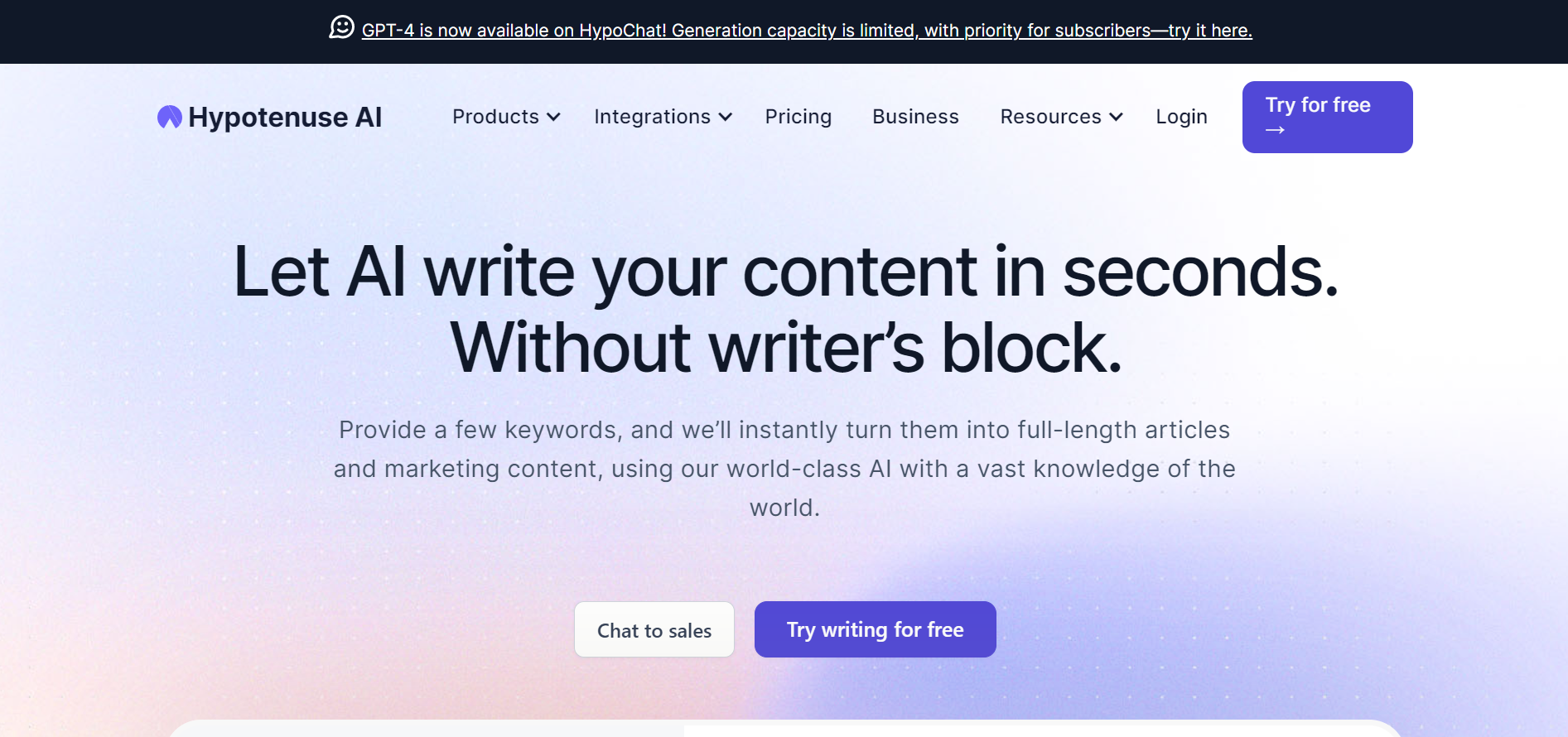 Transform Your Content Creation Process with Hypotenuse.ai – The Ultimate AI-Powered Writing Tool!